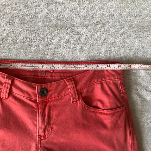 CAbi Lobster Skinny Pants Style #747 Size 4 Orange Coral - Picture 7 of 13